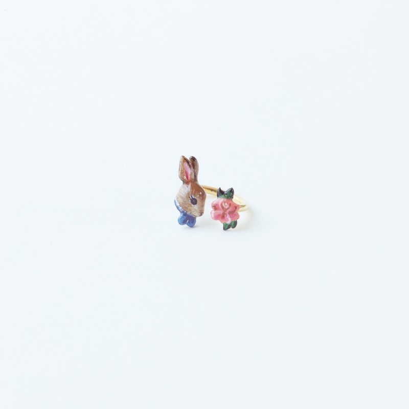 Nathalie Lete Two motifs ring/Rabbit#11